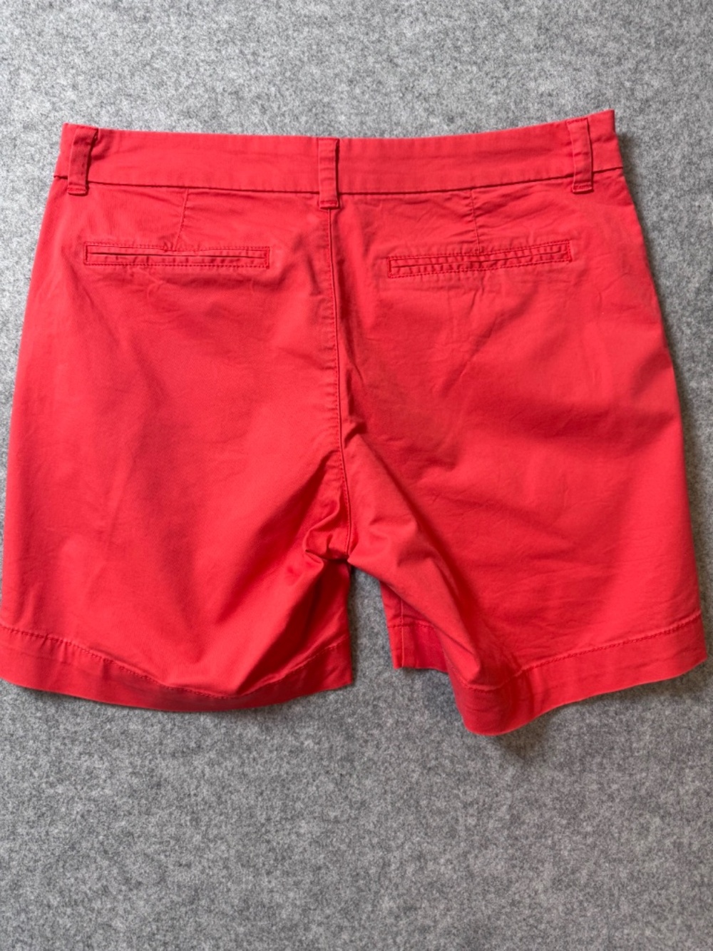 Old Navy Everyday Shorts Size 6 Coral Orange Stretch Chino Mid Rise - Picture 3 of 8